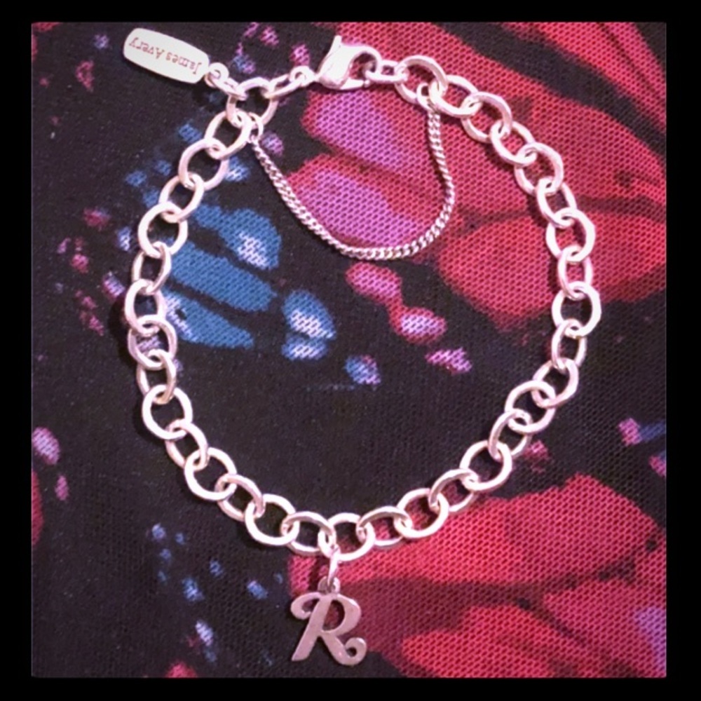 James Avery Medium Forged Link SS Charm Bracelet